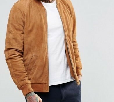 Men Leather Jacket Genuine Suede Biker Motorcycle jacket
