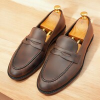 Men's High Quality Loafers Soft Moccasins,Spring Autumn Genuine Business Office Dress Leather Shoes. - Thumbnail 1