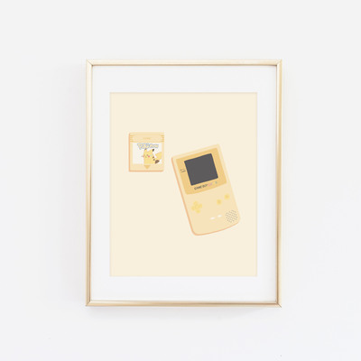 Gameboy yellow print