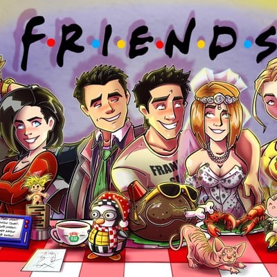 Friends print 