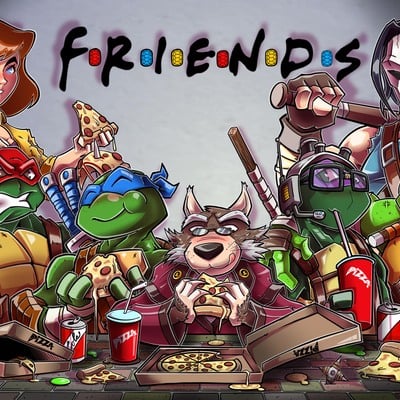 Tmnt friends print 