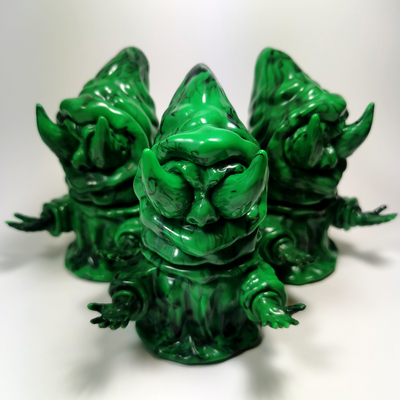 Green black marble torment blank