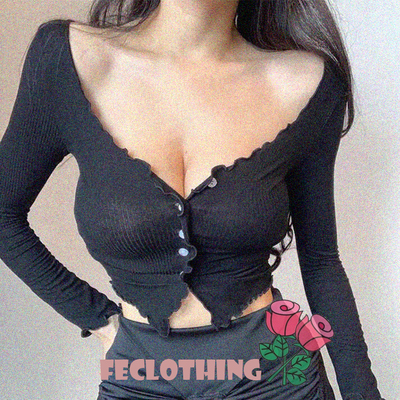 Thin solid color sun protection knitted jacket with fungus edge - Thumbnail 1