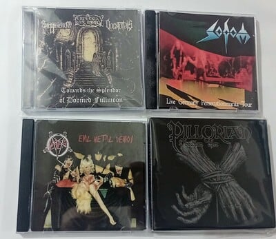 SUPPLICIUM 3 WAY, SODOM, SLAYER and PILLORIAN Cds