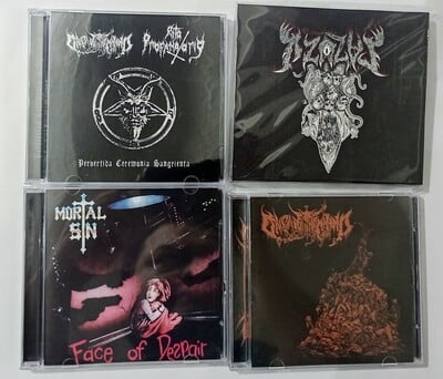ONSLAUGHT KOMMAND/RITO PROFANATORIO, PAZUZU , MORTAL SIN Cds