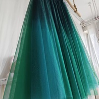 Emerald Green Sequined Tulle Midi Skirt Outfit Women Sparkly Midi Tulle Skirt Wedding Outfit Party Skirt Plus Size Custom - Thumbnail 1