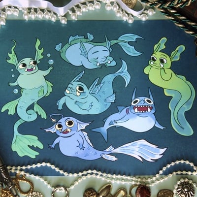 Merfolk goblin print