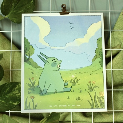 "you are enough" goblin print