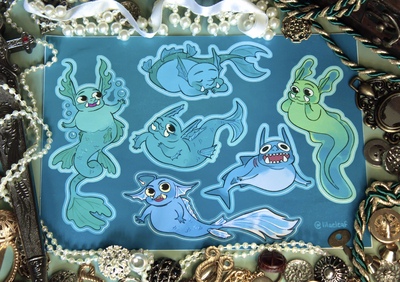Merfolk Goblin Sticker Sheet