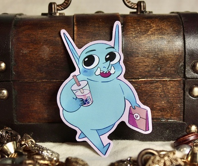 Boba Goblin Sticker