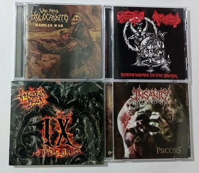 HOLOCAUSTO , INFERNATHAN NECRORITUS, INFESTED BLOOD, INSANITY Cds
