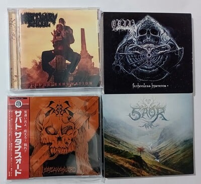 MORTUARY GHOUL, OUIJA, SABBAT , SAOR Cds