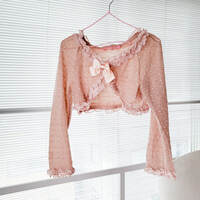 BODYLINE Pink Dotted Dolly Cardigan - Thumbnail 3