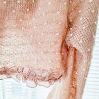 BODYLINE Pink Dotted Dolly Cardigan - Thumbnail 5