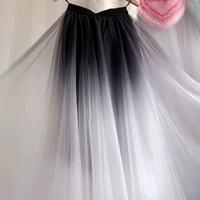 Black and White Sequined Tulle Midi Skirt Outfit Women Sparkly Midi Tulle Skirt Wedding Outfit Party Skirt Plus Size Custom - Thumbnail 1