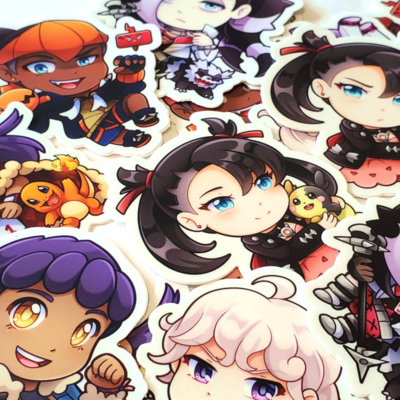 Sword & shield trainers 7 sticker set