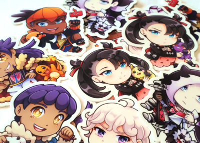 Sword & Shield Trainers 7 Sticker Set