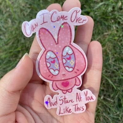Can i stare bwee bunny sticker