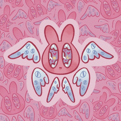 Biblically Accurate Bwee Bunny Sticker