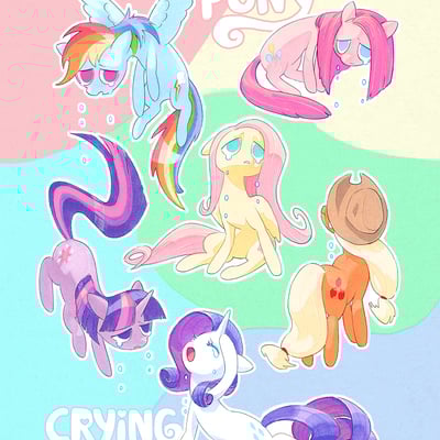 Mlp: crying is magic badges