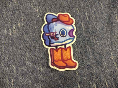Cowboy Mola Sticker