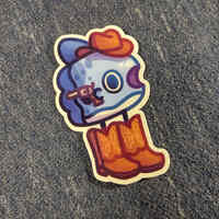 Cowboy Mola Sticker - Thumbnail 1