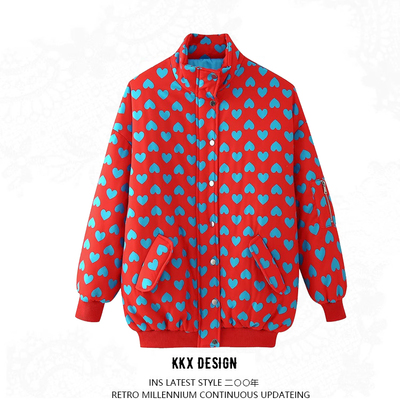 Fashion long zippered padded jacket