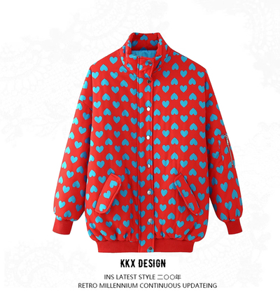 Fashion long zippered padded jacket