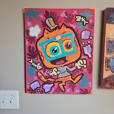 Alleycat ruby (acrylic) 16x20