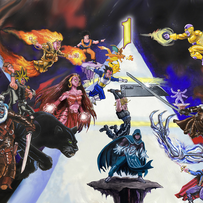 Stitched battle royale playmat