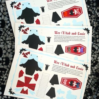 Wee (v)lad and louie paper toy