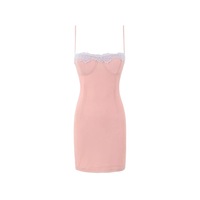 Mesh lace patchwork suspender skirt - Thumbnail 3