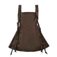 Elegant ruffled ribbon dress - Thumbnail 2