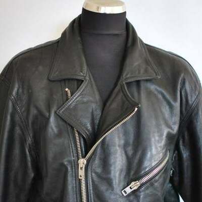 Men's biker leather jacket , motorcycle leather jacket