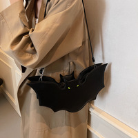 Halloween Black Bat Crossbody Bag - Thumbnail 6
