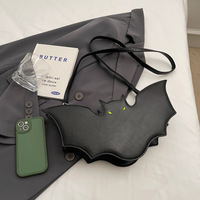 Halloween Black Bat Crossbody Bag - Thumbnail 1
