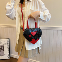 Amor Heart Shaped Leather Bag - Thumbnail 6