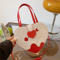 Amor Heart Shaped Leather Bag - Thumbnail 9