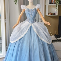 Cinderella Princess Dress Cosplay Costume - Thumbnail 1