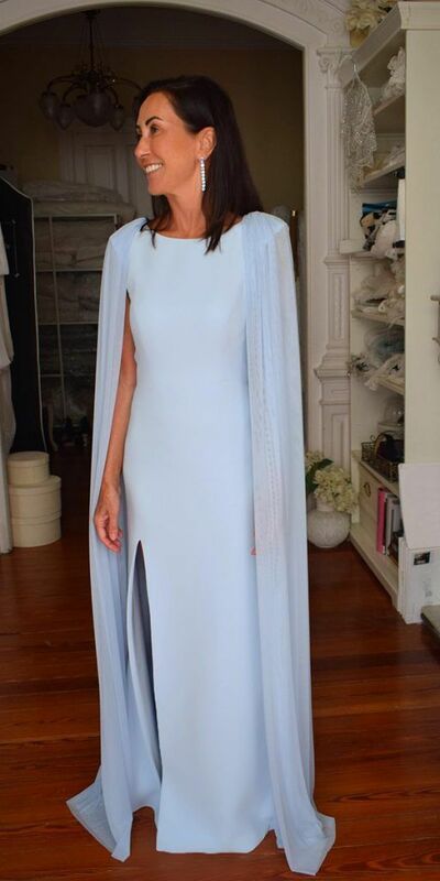Light Blue Mother Of The Bride/Groom Dresses Simple Evening Gowns Wedding Guest Dress
