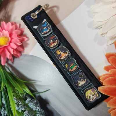 Batfam embroidered tag and acrylic pins