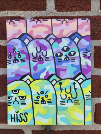 Camo Cats Pastel