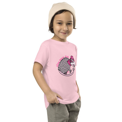 Pink possum club toddler short sleeve tee