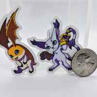 Gatomon + Patamon Sticker Set - Thumbnail 1