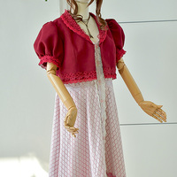 Aerith Final Fantasy Dress Cosplay Costume - Thumbnail 1