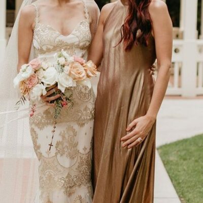 Brown mother of the bride/groom dresses simple lace evening gowns wedding guest dress 
