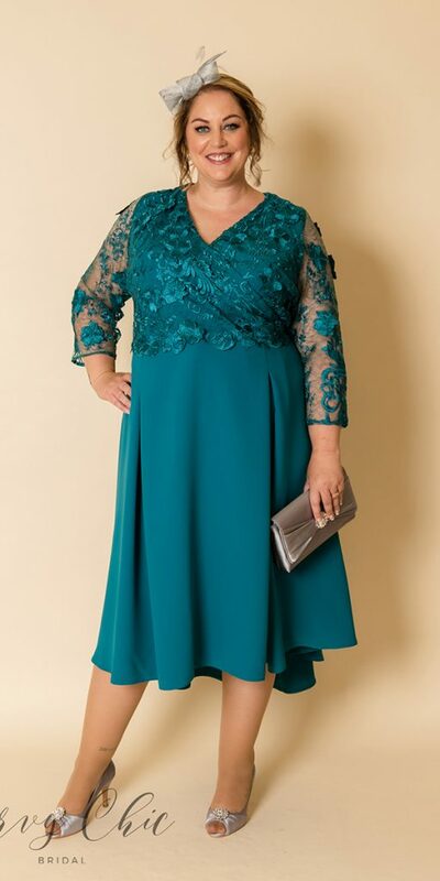 Blue Mother Of The Bride/Groom Dresses Simple Lace Ankle-length Evening Gowns Wedding Guest Dress 