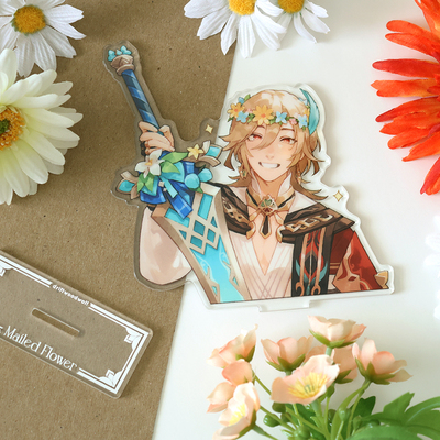 Mailed flower kaveh (standee)