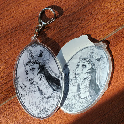 Portrait Keychain/Sticker