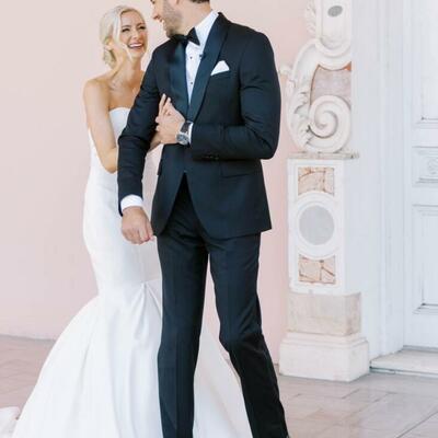 Simple mermaid beach wedding dress bridal gowns - Thumbnail 1